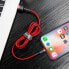 Фото #8 товара Wytrzymały nylonowy kabel przewód USB - iPhone Lightning QC3 3m - czerwony
