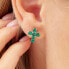 Stylish single earrings Fancy Life Green FLG13