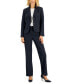 ფოტო #1 პროდუქტის Women's Two-Button Pinstriped Pantsuit, Regular & Petite