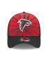 Men's Red, Black Atlanta Falcons Shattered 39THIRTY Flex Hat