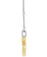 Citrine (1/2 ct. t.w.), Garnet (1/5 ct. t.w.) & Diamond (1/20 ct. t.w.) Winnie the Pooh 18" Pendant Necklace in Sterling Silver & Yellow Gold-Plate