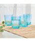 Фото #2 товара Wildflower 12-oz Double Old Fashioned Glasses 4-Piece Set
