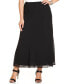 ფოტო #1 პროდუქტის Plus Size Chiffon Maxi Skirt
