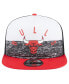 Men's Black Chicago Bulls Arch A-Frame Trucker 9FIFTY Snapback Hat