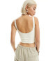 Free People bust detail ribbed cami top in ivory