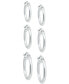 3-Pc. Set Polished Round Hoop Earrings, Created for Macy's