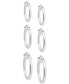 ფოტო #3 პროდუქტის 3-Pc. Set Polished Round Hoop Earrings, Created for Macy's