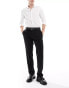 River Island slim fit tailored trousers in black