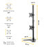 Fellowes 8044001 - Freestanding - 8 kg - 81.3 cm (32") - 100 x 100 mm - Height adjustment - Black
