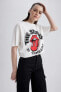 Фото #7 товара Футболка Defacto Rolling Stones Oversize Fit