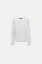 RIBBED LONG SLEEVE T-SHIRT