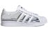 Кроссовки мужские Adidas originals Superstar FZ0245 бело-серебристые 35⅔ - фото #3