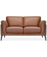 Фото #1 товара Keery 66.5" Leather Loveseat, Created for Macy's