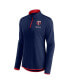 ფოტო #3 პროდუქტის Women's Navy Minnesota Twins Worth The Drive Quarter-Zip Jacket