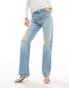 Фото #1 товара River Island straight leg jean in lightwash blue