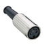 Фото #2 товара Lumberg 0121 06 - DIN 6 poles - Schwarz - Metallisch - Nickel - Zink - Silber - 30 m? - 100 V