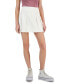 ფოტო #1 პროდუქტის Juniors' Faux-Leather Pleated Mini Skirt