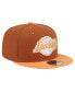 ფოტო #2 პროდუქტის Men's Brown/Orange Los Angeles Lakers 2-Tone Color Pack 9Fifty Snapback Hat