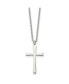 Фото #1 товара Chisel polished Cross Pendant on a 18 inch Cable Chain Necklace