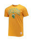 Фото #3 товара Men's Gold Norfolk State Spartans Bleach Splatter T-shirt