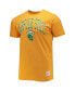 Men's Gold Norfolk State Spartans Bleach Splatter T-shirt