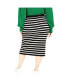 ფოტო #3 პროდუქტის Plus Size Maddie Stripe Skirt