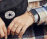 Фото #6 товара Плетеный браслет с синим / стальным кольцом