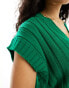 Фото #2 товара ASOS DESIGN oversized knitted tank top in wide rib in green