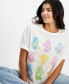 Фото #3 товара Juniors' Care Bears Graphic T-Shirt