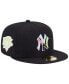 ფოტო #1 პროდუქტის Men's Black New York Yankees Multi-Color Pack 59FIFTY Fitted Hat