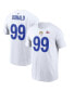 Фото #1 товара Men's Aaron Donald White Los Angeles Rams Super Bowl LVI Bound Name and Number T-shirt