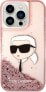 Karl Lagerfeld Etui Karl Lagerfeld KLHCP14LLNKHCP Apple iPhone 14 Pro różowy/pink hardcase Glitter NFT Karl Head