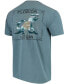 Фото #4 товара Men's Blue Florida Gators State Scenery Comfort Colors T-shirt