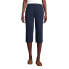 Фото #5 товара Plus Size Sport Knit High Rise Elastic Waist Pull On Capri Pants
