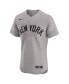 Фото #1 товара Men's Gray New York Yankees Road Elite Jersey