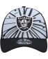 Фото #3 товара Men's Gray, Black Las Vegas Raiders Shattered 39THIRTY Flex Hat