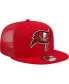 Фото #4 товара Men's Red Tampa Bay Buccaneers Team Classic Trucker 9Fifty Snapback Hat