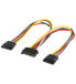 Good Connections 0.2m SATA Y - 0.2 m - 2 x SATA 15-pin - Male - Female - Straight - Straight