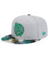 Фото #1 товара Men's Gray Boston Celtics Active Color Camo Visor 59FIFTY Fitted Hat