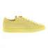 Фото #1 товара Puma Suede Love Marathon 39583003 Mens Yellow Lifestyle Sneakers Shoes