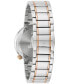 ფოტო #3 პროდუქტის Women's Latin Grammy Futuro Two-Tone Stainless Steel Bracelet Watch 35mm