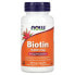 Фото #1 товара БАД укрепляющий NOW Extra Strength Biotin, 10 мг (10 000 мкг), 120 капсул