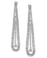 Silver-Tone Crystal Pendulum Statement Earrings, Created for Macy's