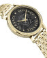 ფოტო #3 პროდუქტის Women's V-Dollar Ion-Plated Gold-Tone Stainless Steel Bracelet Watch 37mm