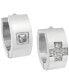 ფოტო #1 პროდუქტის Sutton Stainless Steel And Cubic Zirconia Huggie Earring Set