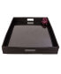Фото #5 товара Square Serving Ottoman Tray with Glass Insert