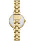 ფოტო #3 პროდუქტის Women's Holland Three Hand Gold-Tone Stainless Steel Watch 34mm