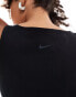 Nike Training One wrapped ribbed vest in black