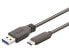 Фото #2 товара M-CAB 7001308 - 1 m - USB C - USB A - USB 3.2 Gen 1 (3.1 Gen 1) - Male/Male - Black