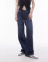 Фото #3 товара Topshop low rise Cinch back jeans in rich blue